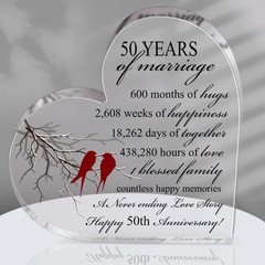 Qunclay 50th Years of 13 x 13 x 1.5 cm / 5.12 x x 0.59 inches,
