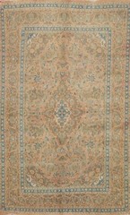 Traditional Vintage Floral Area Rug 6×9 Hand-knotted Wool Room Size Carpet