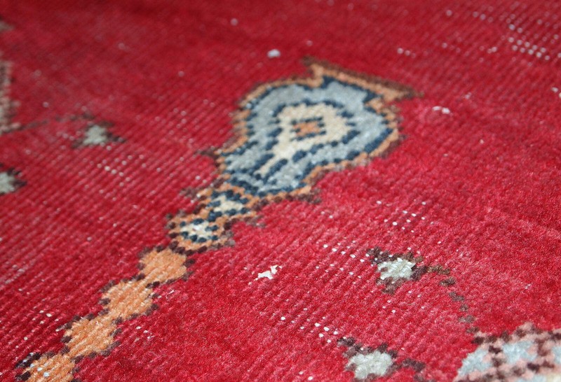 Handmade antique Turkish Konya rug 2.9' x 3.5' (69cm x 108cm) 1920s - 1C500 gallery