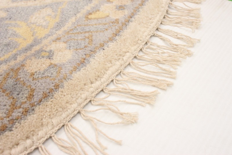 Vintage 9'0" x 9'0" Traditional Hand Knotted Vegetable Dye Wool Area Rug gallery