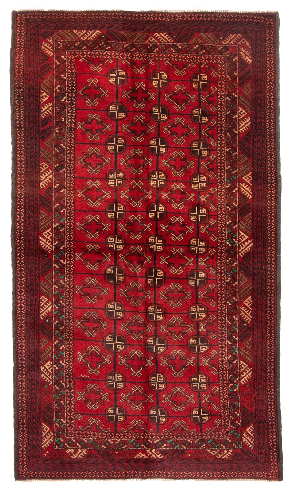 Vintage 3'5" x 5'11" Traditional Hand Knotted Vegetable Dye Wool Area Rug gallery