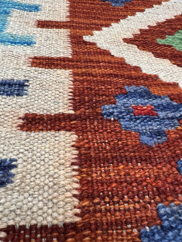Vintage Kilim Traditional Hand Made Oriental Wool Kilim 5ftx3.2ft 151cmx100cm gallery