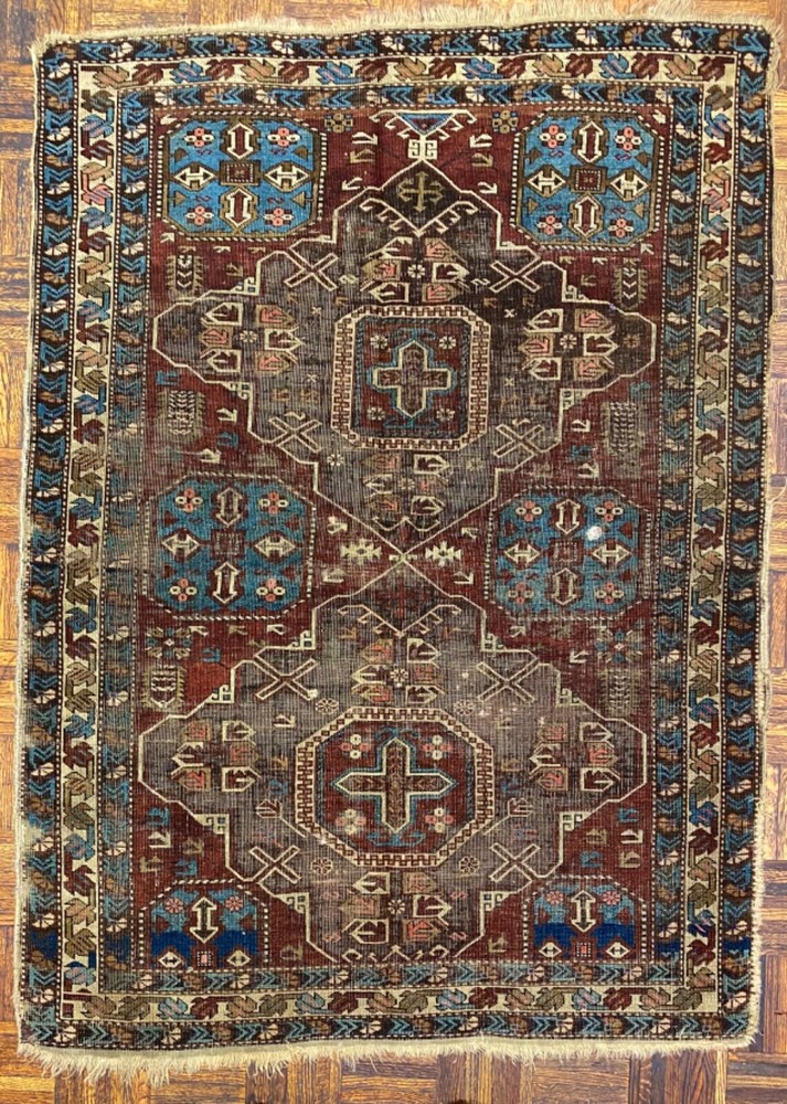 Kuba Caucasian Rug, ca. 1890; 5 ft x 4ft