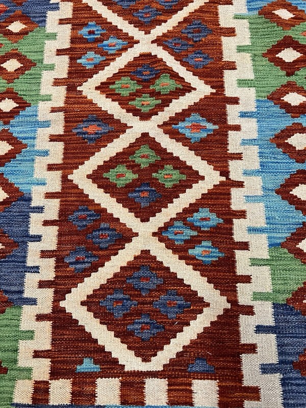 Vintage Kilim Traditional Hand Made Oriental Wool Kilim 5ftx3.2ft 151cmx100cm gallery