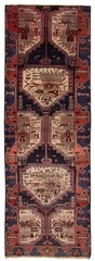 Vintage Hand-knotted Runner Rug 3’2″ x 9’7″ Traditional Oriental Wool Carpet