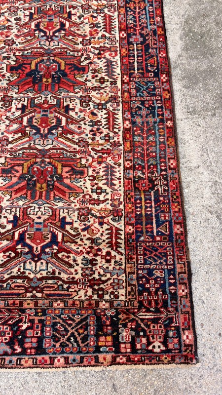 3'4'' X 6'7'' Vintage Carpet Natural Village Rug Handmade Rug.SKU:P1765 gallery