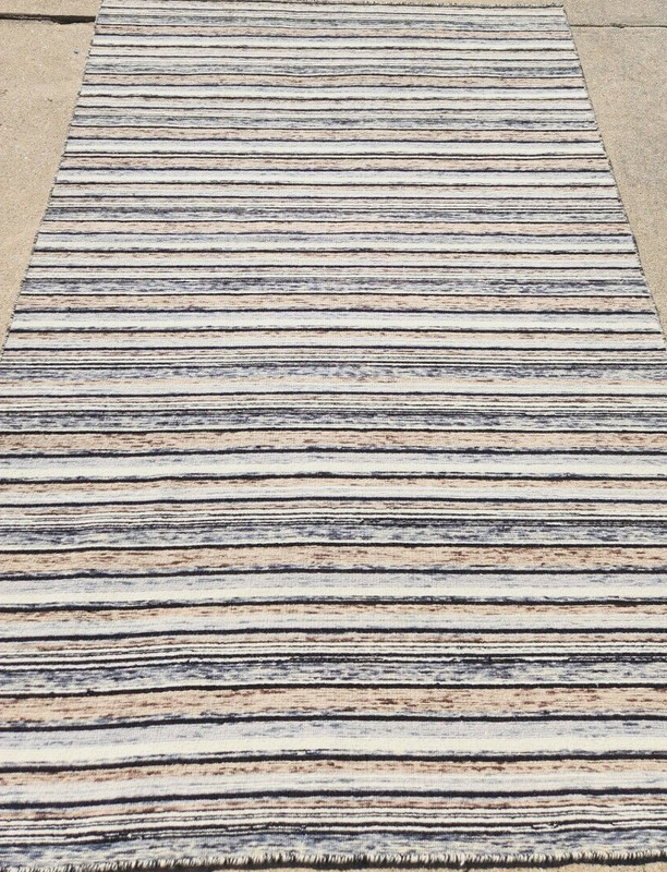 5'X7' HAND-KNOTTED TIBETAN TRIBAL GEOMETRIC MUTED VINTAGE WOOL"MODERN AREA RUG gallery
