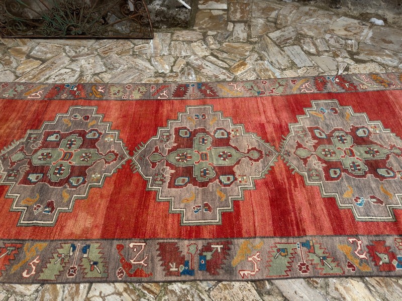 5x12 Vintage Rug, Turkish Rug, Red Rug, Area Rug, Anatolian Rug, Bedroom Rug gallery