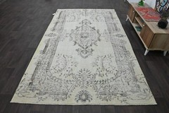Oushak 6×10,Turkish Rug,vintage,anatolian,YELLOW,kilim,Bohemian,handmade,wool