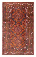 Vintage Hand-Knotted Carpet 3’7″ x 6’8″ Traditional Oriental Wool Area Rug