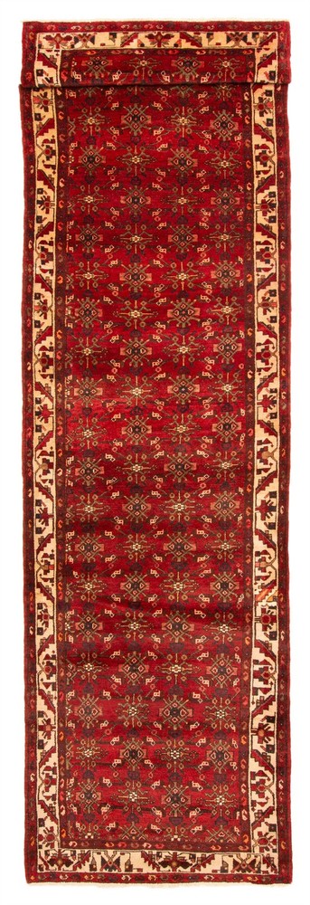 Vintage Hand-knotted Runner Rug 3'6" x 16'1" Traditional Oriental Wool Carpet