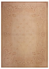 9×13 Antique French Aubusson Hand woven Rug Napoleon III Fine C.1870