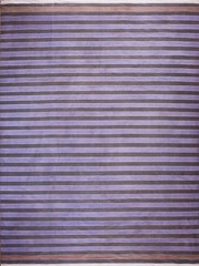 11X16 Vintage Indian Dhurries Purple Cotton Area Rug 1935