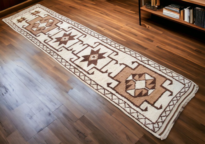 3x13 Runner Rug Hand Made Rug Hallway Decor, Boucherouite Style Bohemian Rug gallery