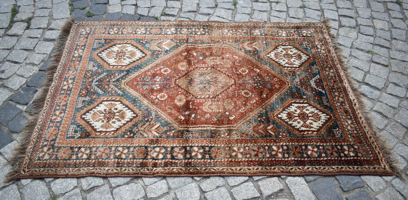 Antique Caucasian Rug 44'' x 64'' Collector Item Hand-knotted Rug Home Decor Rug gallery