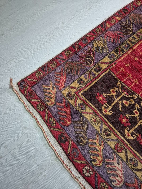 Antique Rug, Hand Woven Carpet, Accent Rug, Wool Carpet, Home Decor, Collectible gallery
