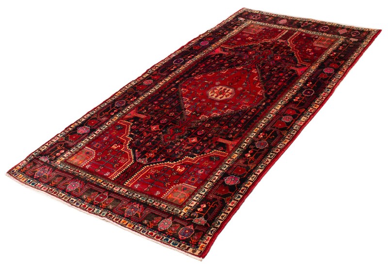 Vintage Traditional Hand-Knotted Area Rug 5'0" x 10'1" Oriental Wool Carpet gallery