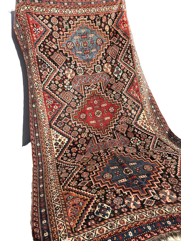 Auth: Antique Qasqai Nomadic Rug Outstanding Collectors Organic 6x10 gallery