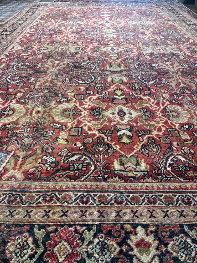 19x11. ANTIQUE. OVER SIZE. HANDMADE ANTIQUE RUG. CARPET . HAND MADE.