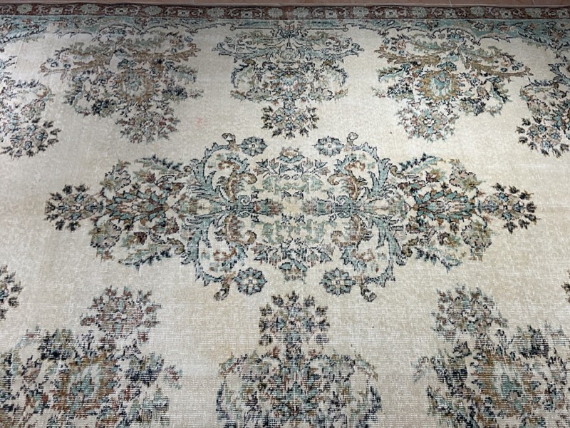 Large Turkish Rug , Oriental Rug , Beige Rug , Handmade Rug , 7x10 Area Rug gallery