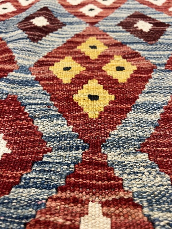 Vintage Kilim Traditional Hand Made Oriental Wool Kilim 6ft5inx5ft 195cmx154cm gallery