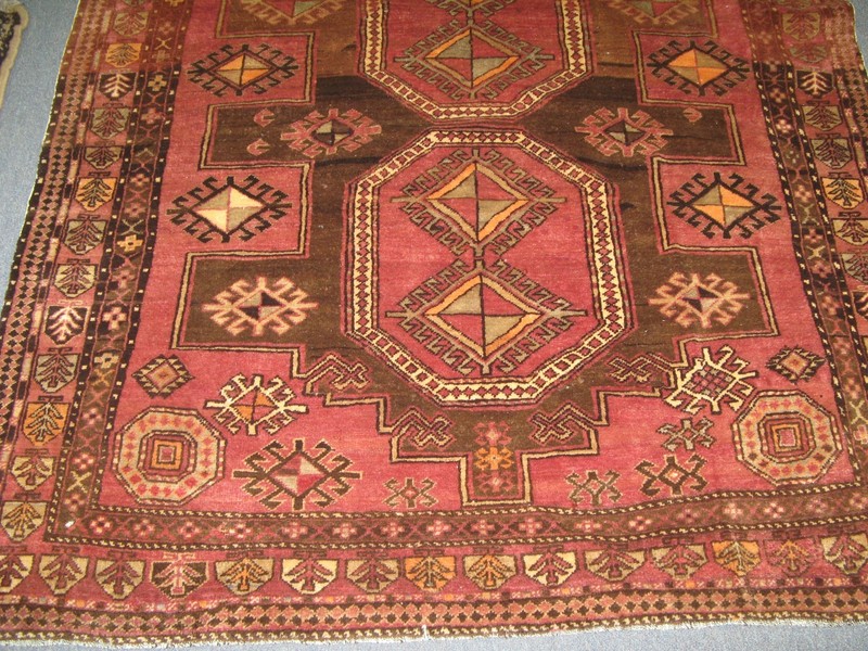 Antique Shirvan Caucasian Russian Hand Knotted Wool Rug Gallery Runner 4'8 x 8'4 gallery