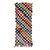 Moroccan Handmade Vintage Rug 2'4''x6'4'' Berber Checkered Red Cotton Area Rug . gallery