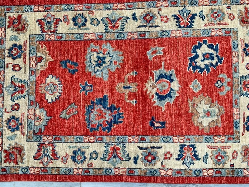 Modern Afghan Rug, Hand-Knotted Chobi Wool, Traditional Area Carpet (3x4 ft.) gallery