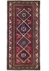 Caucasian Runner Antique Dagestan Village Weavers Hand Woven 6′ x 10′ B-72671