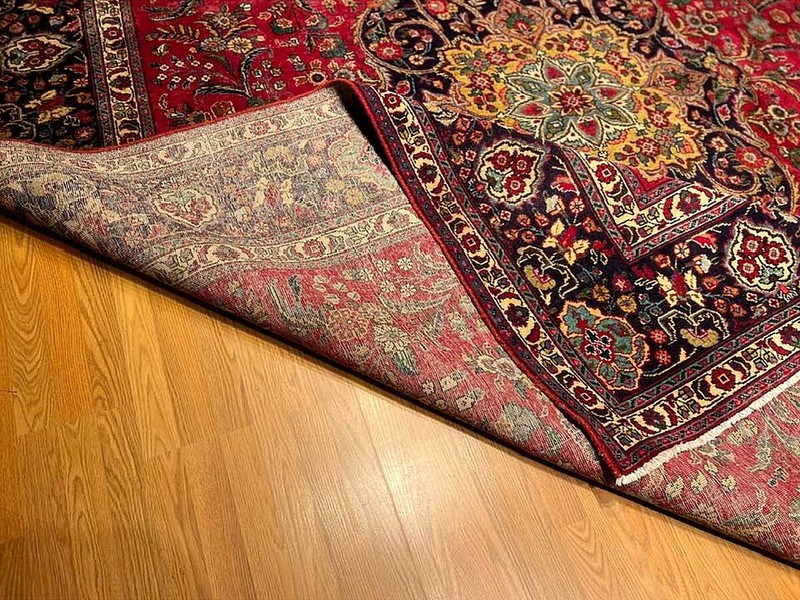 9.6 x 12.8 HAND KNOTTED _High Quality Antique 1930s Rug _FINE SOFT NATURAL WOOL gallery