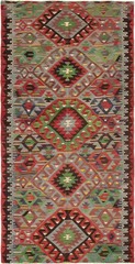 Vintage Hand Woven Area Rug 5’0″ x 9’10” Traditional Wool Oriental Carpet