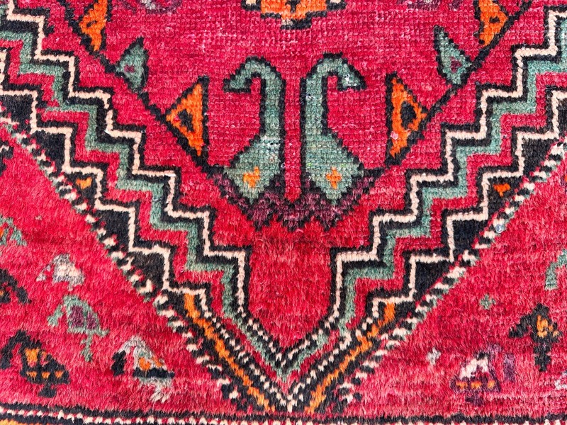 Semi Antique Caucasian Tribal Rug 5x9 Star Kazak Style Wool Living Room Runner gallery