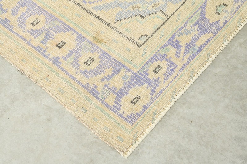 5x9 Turkish Antique Rug Anatolian Hand-Knotted Vintage Oushak Large Carpet,190 gallery