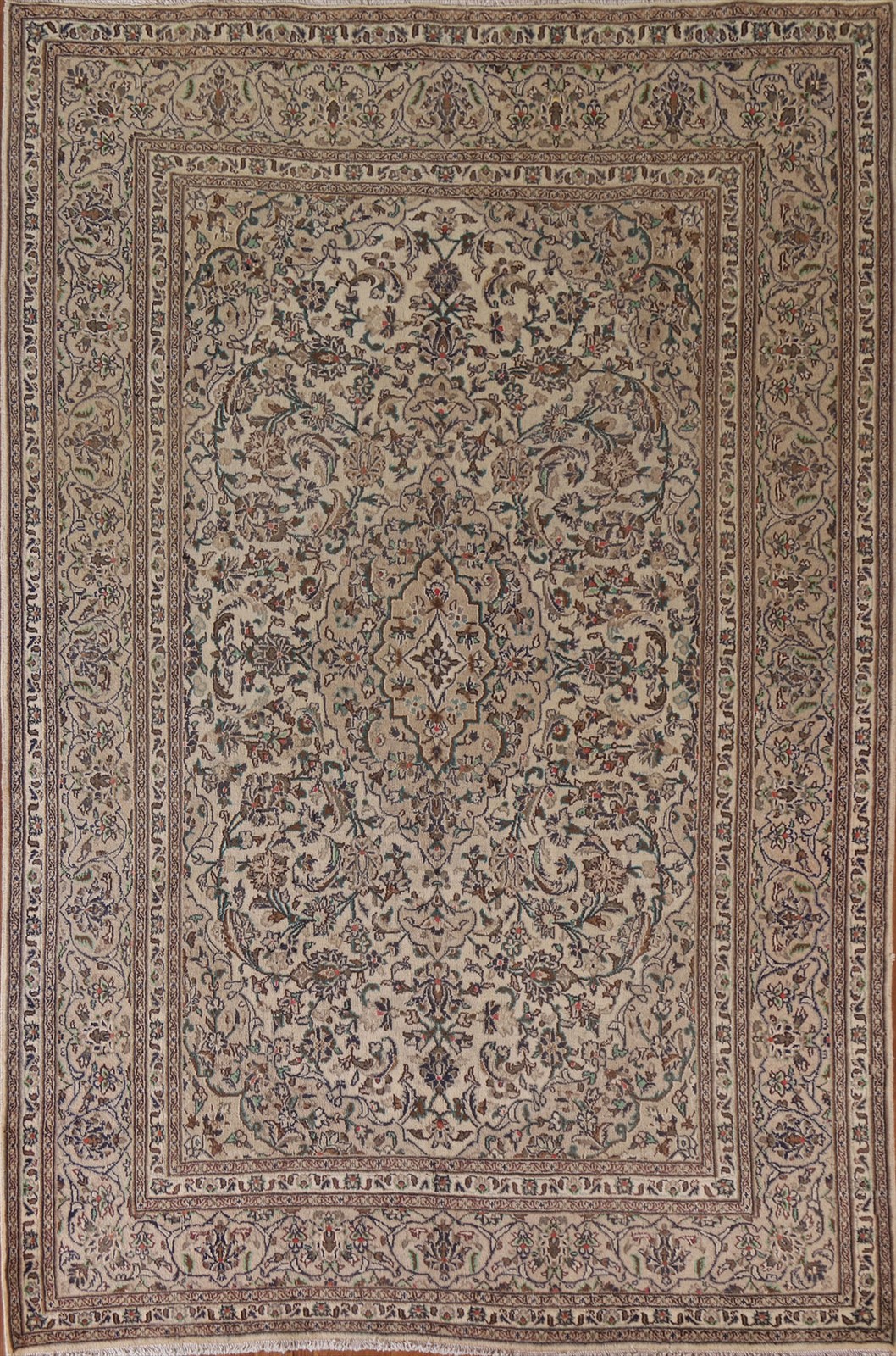 Traditional Handmade Living Room Area Rug 6x9 Floral Vintage Wool Home Decor Rug gallery