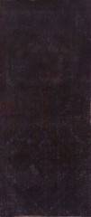 Vintage Over-Dyed Dark Purple Tebriz Runner Rug 3×9 Hand-knotted Hallway Carpet