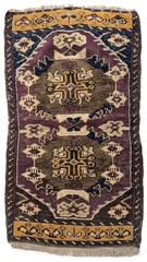 100 yo Antique Anatolian Hand-Knotted Wool Rug, Turkish Tribal Rug 22×40”