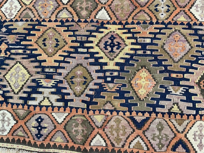 Antique Shahsavan Kilim/Rug, c-1900's, 23" x 44" #15802 gallery