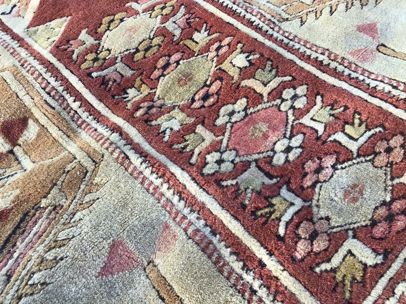 VINTAGE MAT RUG OLD CARPET LOVELY DESIGN TURKISH KILIM MADE IN TURKEY 100% wool gallery