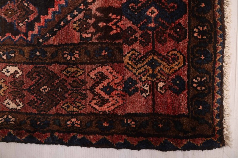 Vintage Hand-knotted Runner Rug 3'5" x 9'4" Traditional Oriental Wool Carpet gallery