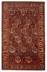 Vintage 6’9″ x 10’3″ Traditional Hand Knotted Vegetable Dye Wool Area Rug