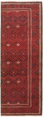 Vintage Hand-Knotted Area Rug 2’9″ x 8’4″ Traditional Wool Carpet