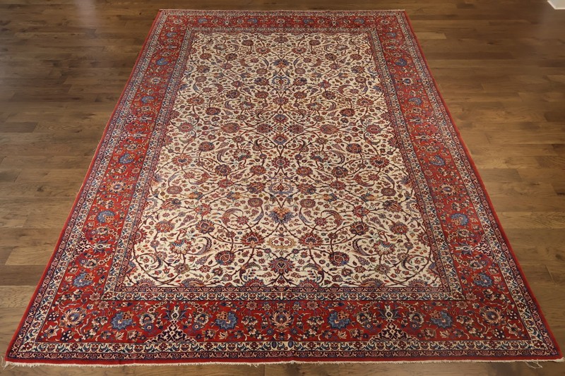Traditional Large Area Rug 10x16 Ft Handmade Antique All-Over Vegetable Dye gallery