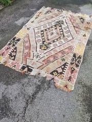 Antique Turkish Rug Wool Kelim