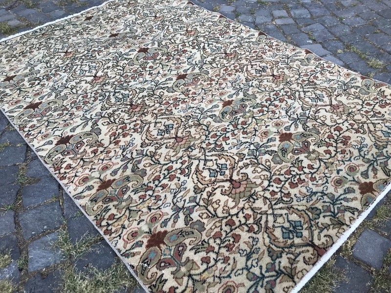 Handmade Rug Turkish Area Rug Vintage Rug Oushak Rug Antique Rug Bohemian Rug gallery