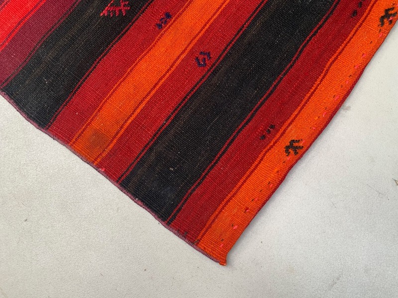 Old Turkish narrow Kilim Runner 285x63 cm shabby chic, vintage kelim gallery