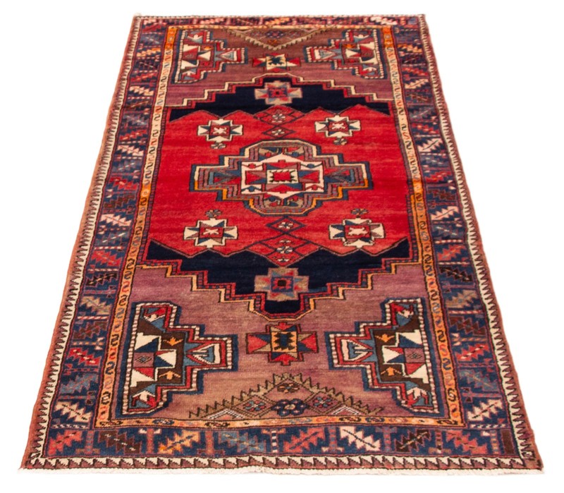 Vintage Traditional Hand-Knotted Area Rug 4'3" x 9'5" Oriental Wool Carpet gallery