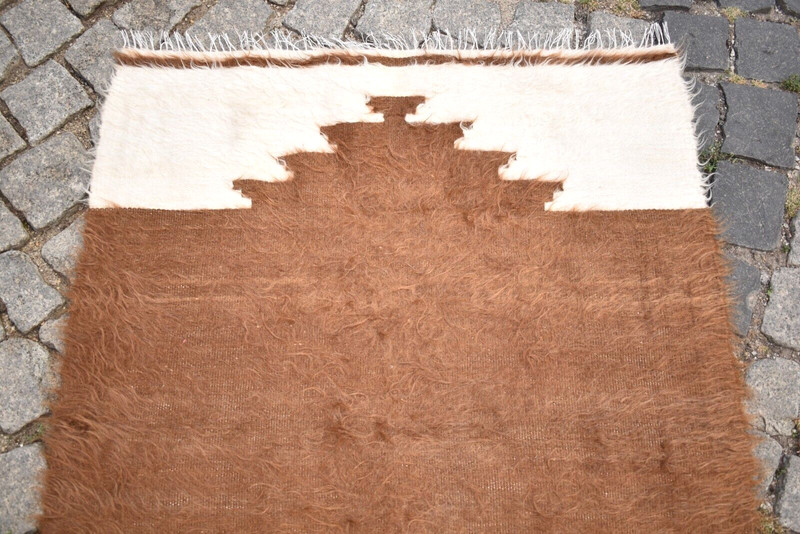 Turkish Mohair Rug 31'' x 42'' Vintage Rug Anatolian Rug Oriental Kilim NO DYE gallery