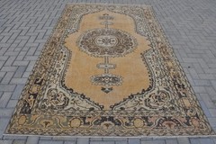 Turkish Rugs, Anatolian Rug, Vintage Rug, Kitchen Rug, 5.8×9.8 ft Large Rug