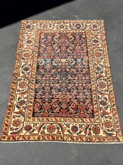 5x6ft American Amazing Size Antique Malayer Rug circa 1880