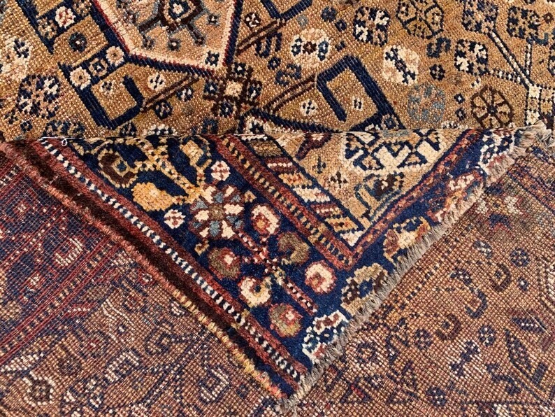 COLLECTORS' ITEM Vintage Stunning Fine Quality Natural Dye Kazak Caucasus Carpet gallery
